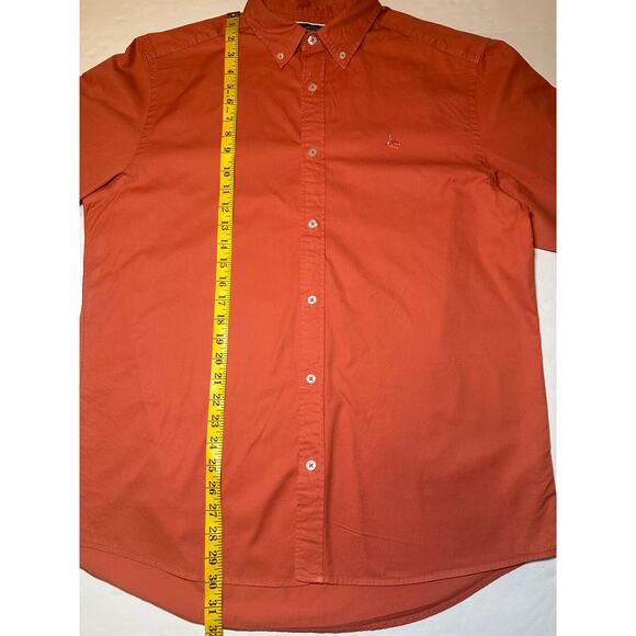 Charles Tyrwhitt Button Down Shirt Men's Size Large Orange Classic Fit - Picture 3 of 6